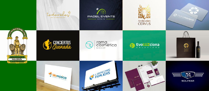 Diseñador de logotipos personalizados en Málaga Almería Granada Jaén Córdoba Sevilla Huelva y Cádiz