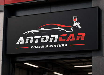 Logotipo de Antoncar, Chapa y Pintura
