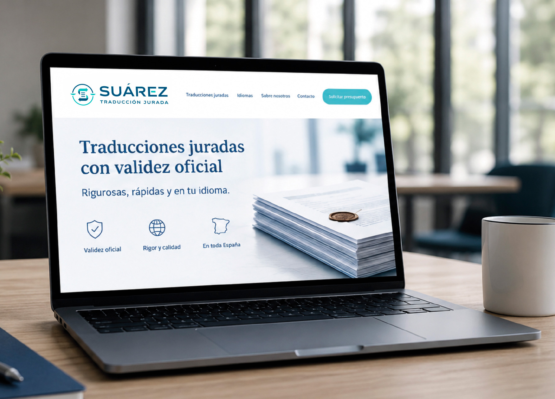 Diseño web para traductores jurados